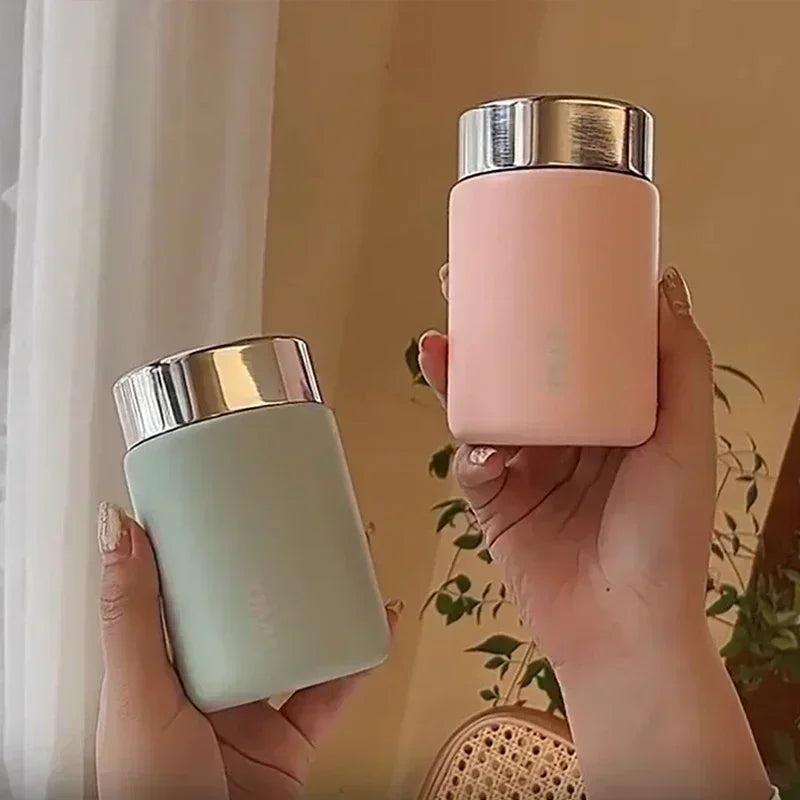 Mini Stainless Steel Thermos Mug Portable Pocket Vacuum Flask Fashion Coffee Tea Thermal Water Bott 1