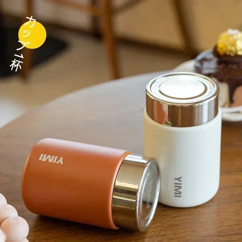 Mini Stainless Steel Thermos Mug Portable Pocket Vacuum Flask Fashion Coffee Tea Thermal Water Bott 2