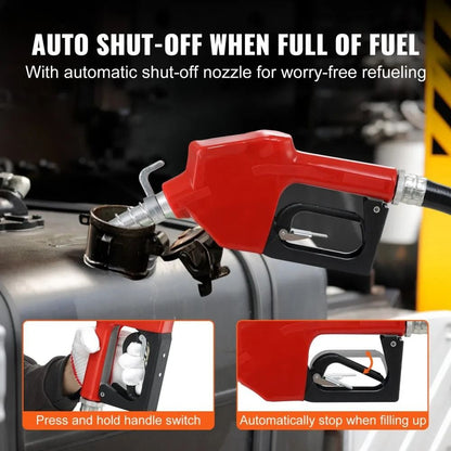 Fuel Transfer Pump Diesel And Gasoline Extractor Pump With Automatic Shutoff Nozzle Discharge Hose  2