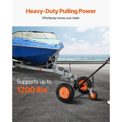 Trailer Dolly Heavy Duty Carbon Steel Mover With Ball Tires Portable Tow Dolly For Moving RV Boat A 1
