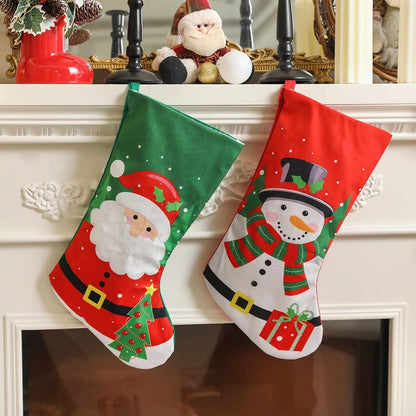 Merry Christmas Tree Decoration for Home, Decor Gift Bag, Christmas Socks Ornaments, Xmas Noel Navidad, New Year Supplie
