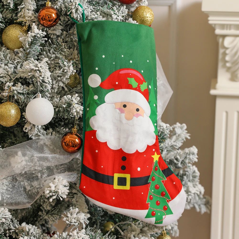 Merry Christmas Tree Decoration For Home Decor Gift Bag Christmas Socks Ornaments Xmas Noel Navidad 2