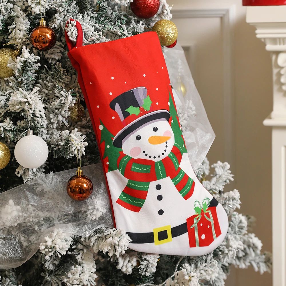 Merry Christmas Tree Decoration For Home Decor Gift Bag Christmas Socks Ornaments Xmas Noel Navidad 3