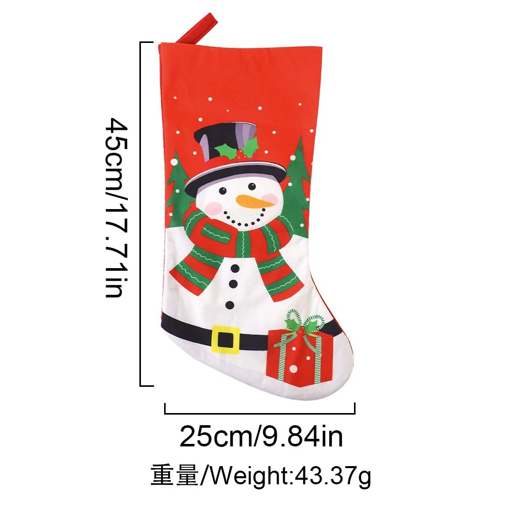 Merry Christmas Tree Decoration For Home Decor Gift Bag Christmas Socks Ornaments Xmas Noel Navidad 5
