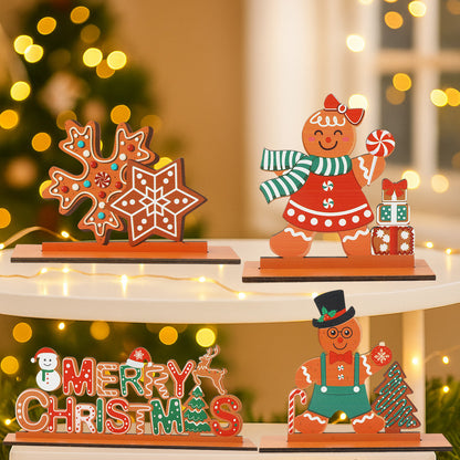 Christmas Wooden Table Decorations, Merry Christmas Sign, Table Centerpiece, Xmas Ornaments, Navidad Natal New Year