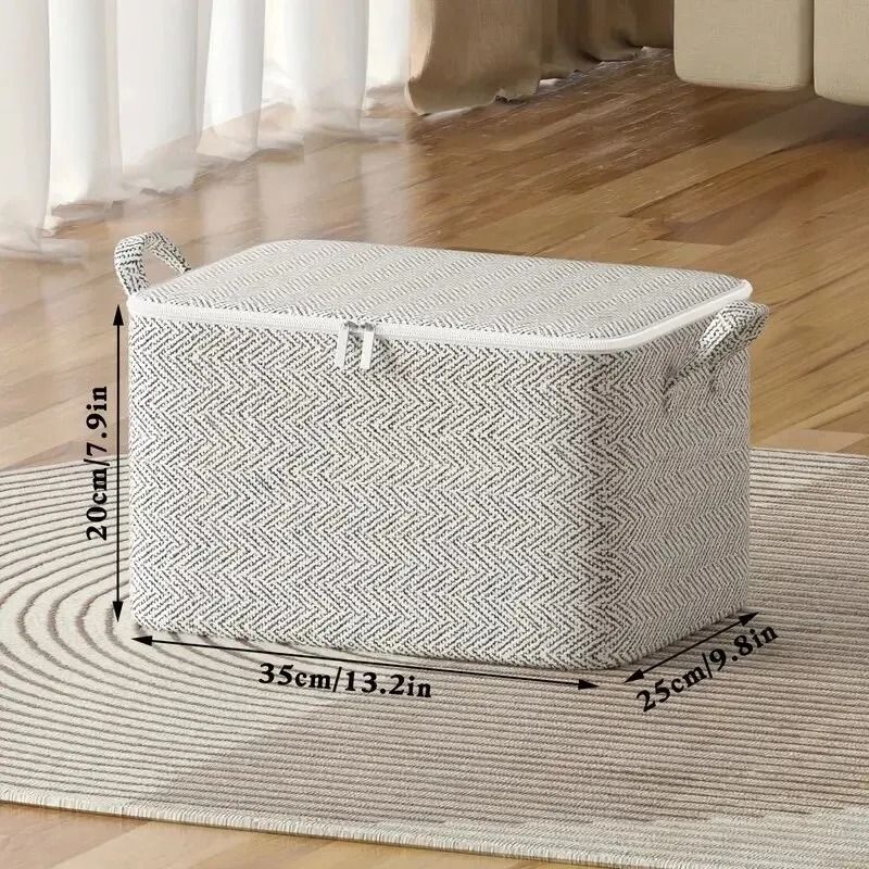 Large Capacity Storage Bag Non Woven Wardrobe Organizer For Clothes Quilts And Toys 7