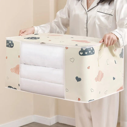 Large Capacity Clothes Storage Bag Organizer With Reinforced Handle And Sturdy Zipper 4