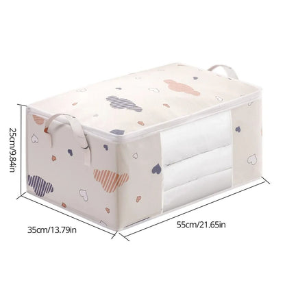 Large Capacity Clothes Storage Bag Organizer With Reinforced Handle And Sturdy Zipper 6