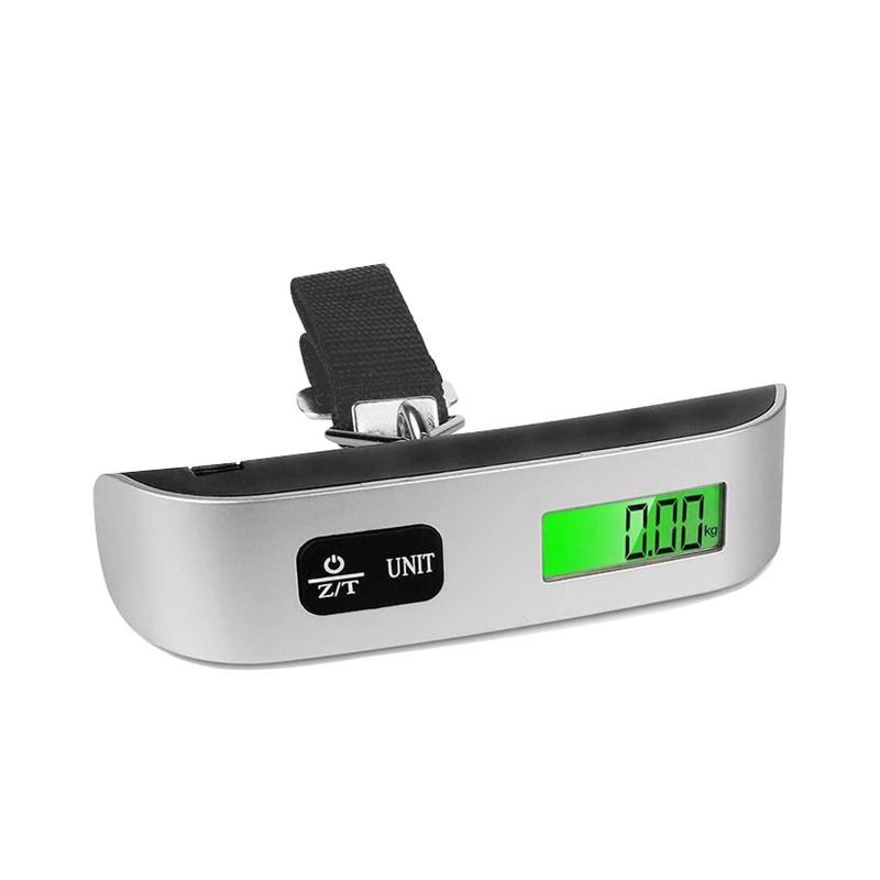 Portable Digital Luggage Scale LCD Display 110lb50kg Hanging Weight Balance Tool 2