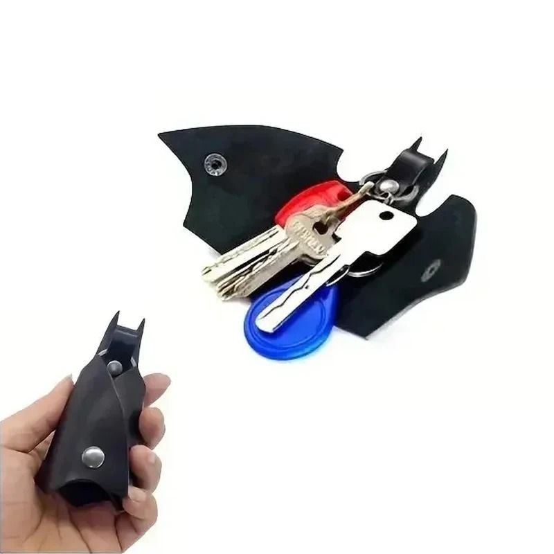 PU Leather Keychain Pendant Key Bag  AntiLost Car Key Holder With Waist Clip 4