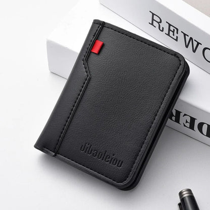 Ultra Thin PU Leather Card Wallet For Men  Soft Vertical Credit Card Holder 1