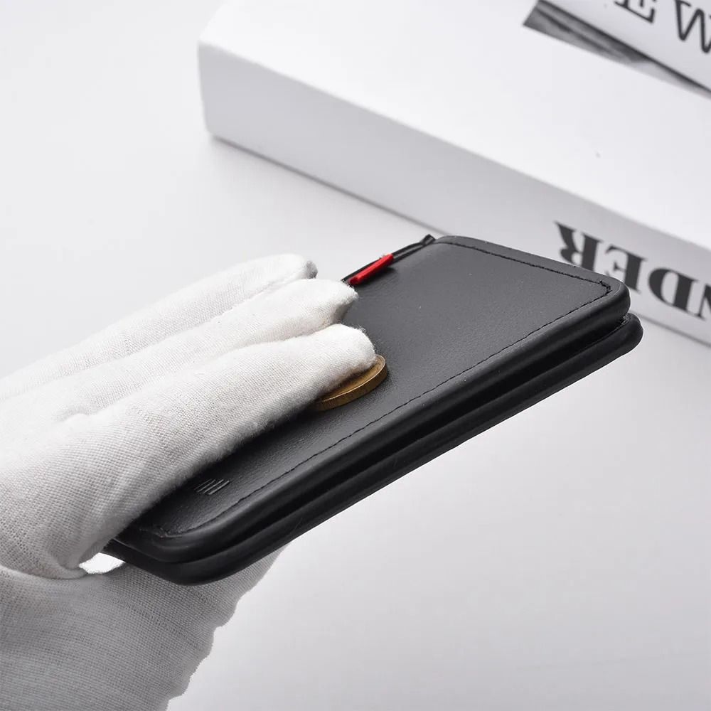 Ultra Thin PU Leather Card Wallet For Men  Soft Vertical Credit Card Holder 3