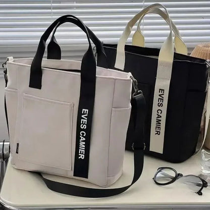 Waterproof Nylon Tote Shoulder Bag  Large Capacity Casual Handbag For Women 1