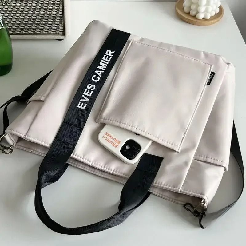Waterproof Nylon Tote Shoulder Bag  Large Capacity Casual Handbag For Women 4