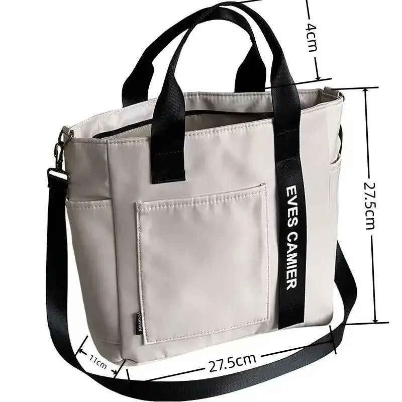 Waterproof Nylon Tote Shoulder Bag  Large Capacity Casual Handbag For Women 5