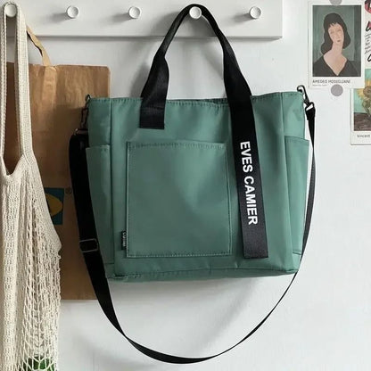 Waterproof Nylon Tote Shoulder Bag  Large Capacity Casual Handbag For Women 6