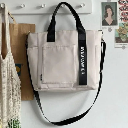 Waterproof Nylon Tote Shoulder Bag  Large Capacity Casual Handbag For Women 7