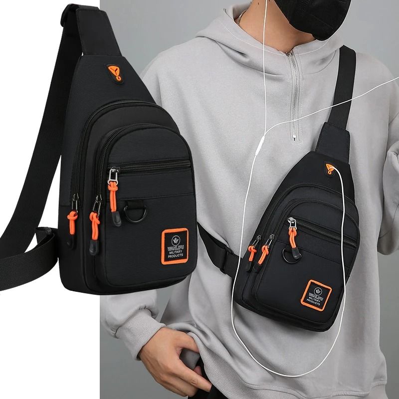 Mens Waterproof Crossbody Shoulder Bag  Outdoor Hiking And Travel Chest Pack 4