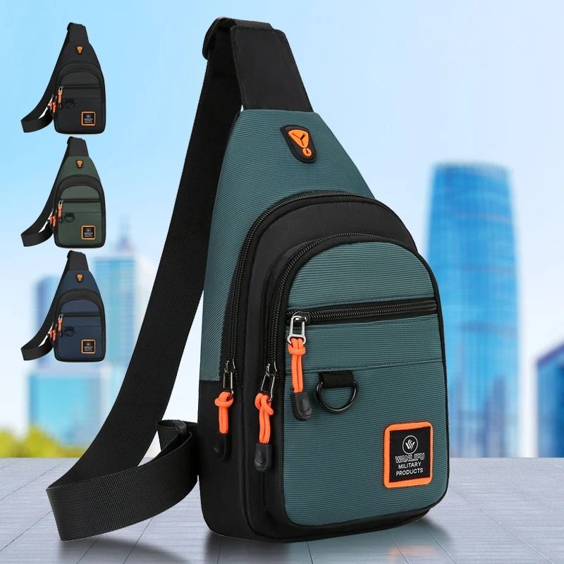 Mens Waterproof Crossbody Shoulder Bag  Outdoor Hiking And Travel Chest Pack 5