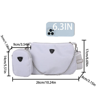 Womens Nylon Crossbody Bag  Fashion Lightweight Shoulder And Underarm Bag 1