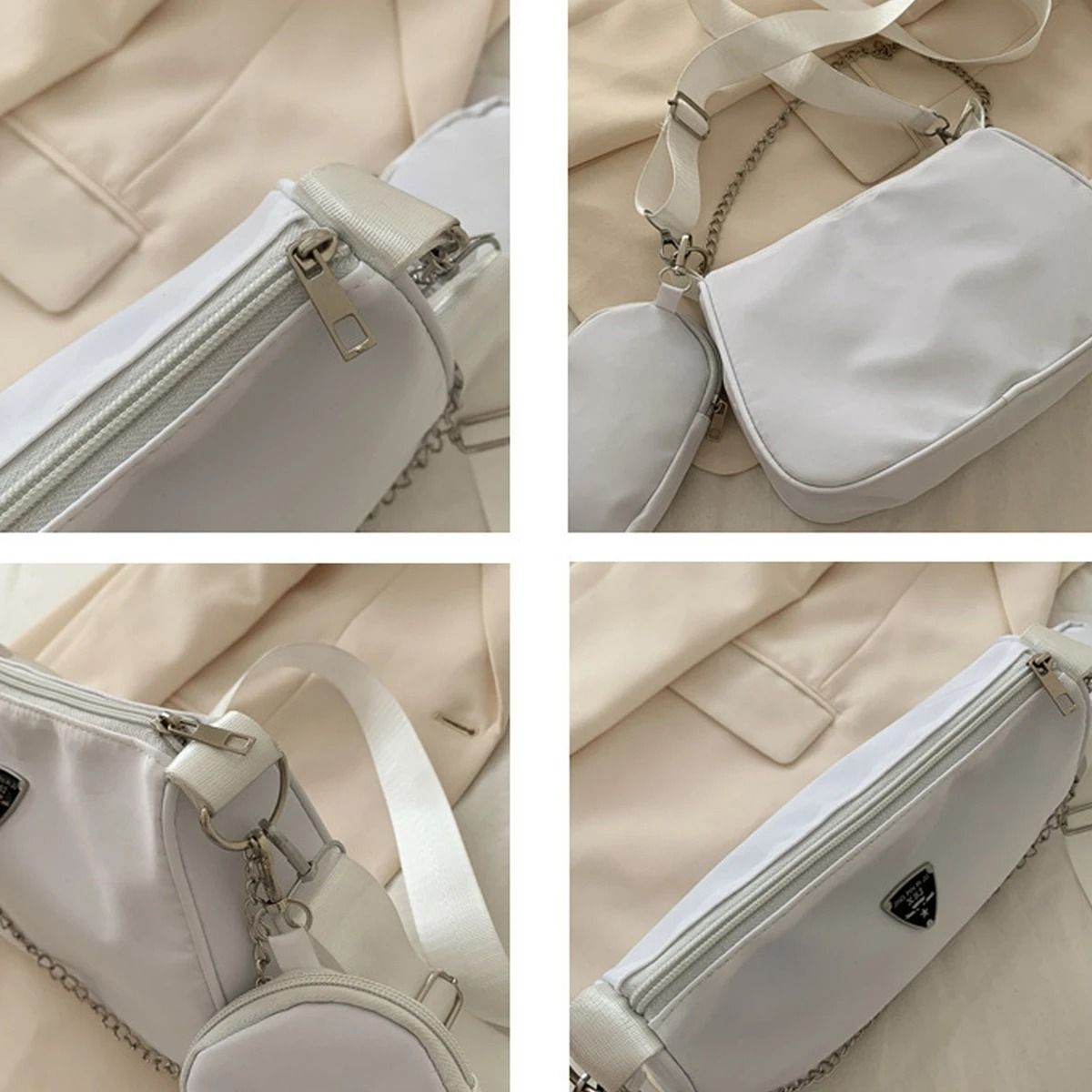 Womens Nylon Crossbody Bag  Fashion Lightweight Shoulder And Underarm Bag 2