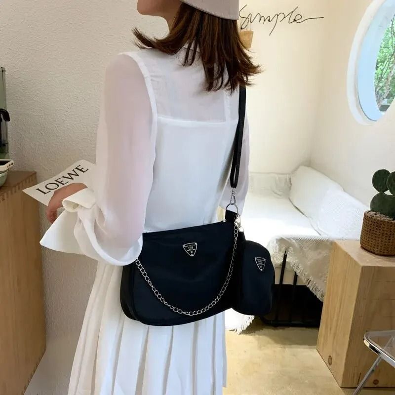 Womens Nylon Crossbody Bag  Fashion Lightweight Shoulder And Underarm Bag 5