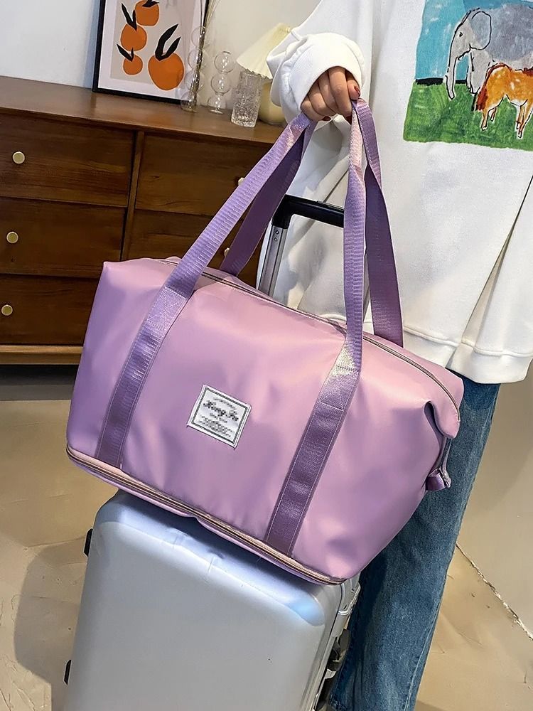 Waterproof Travel Duffel Bag  Large Capacity Nylon Tote For Women 3