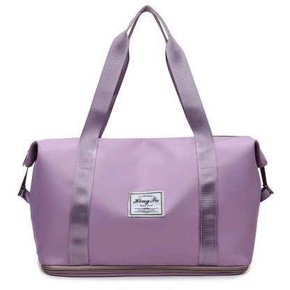 Waterproof Travel Duffel Bag  Large Capacity Nylon Tote For Women 11