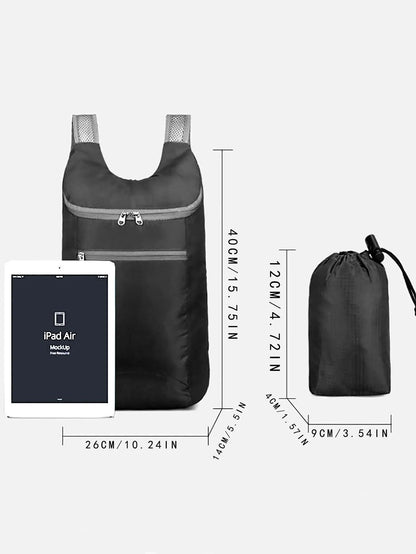 Foldable Waterproof Travel Backpack  Lightweight Tear Resistant Large Capacity Bag 4