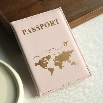 World Map Passport Cover  Waterproof Faux Leather Travel Organizer And Card Holder 7