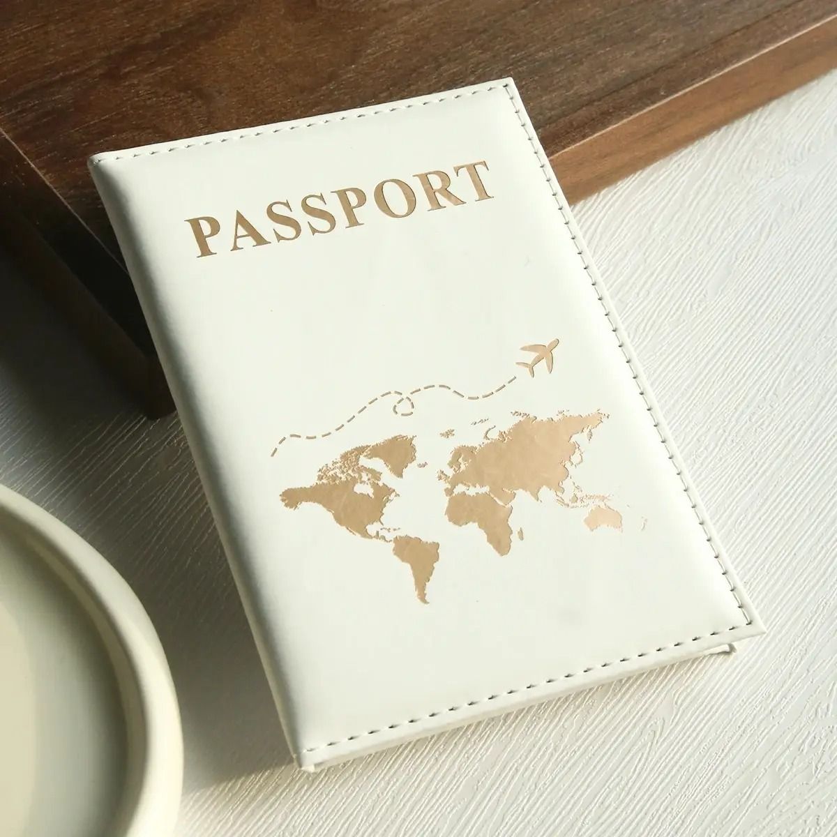 World Map Passport Cover  Waterproof Faux Leather Travel Organizer And Card Holder 10