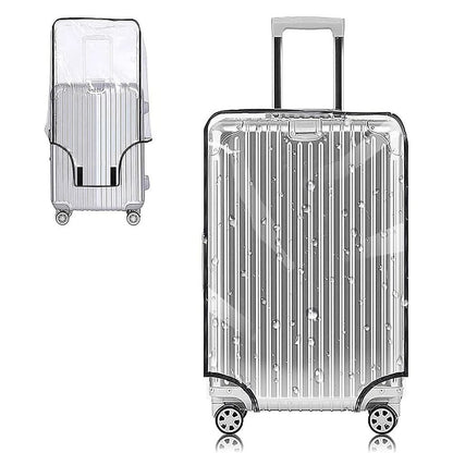 Transparent PVC Luggage Cover  Protective Waterproof Suitcase Cover For Travel 1