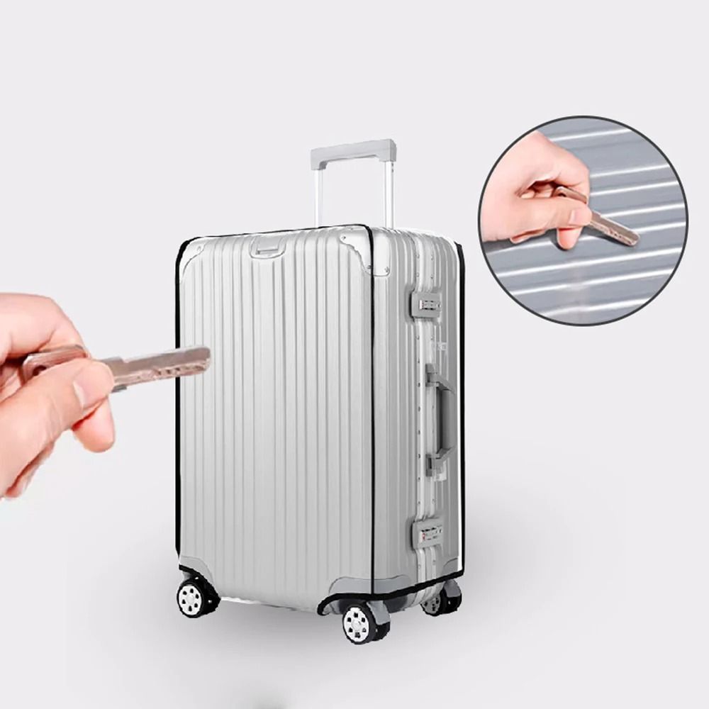 Transparent PVC Luggage Cover  Protective Waterproof Suitcase Cover For Travel 3