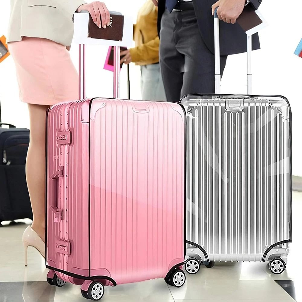 Transparent PVC Luggage Cover  Protective Waterproof Suitcase Cover For Travel 4