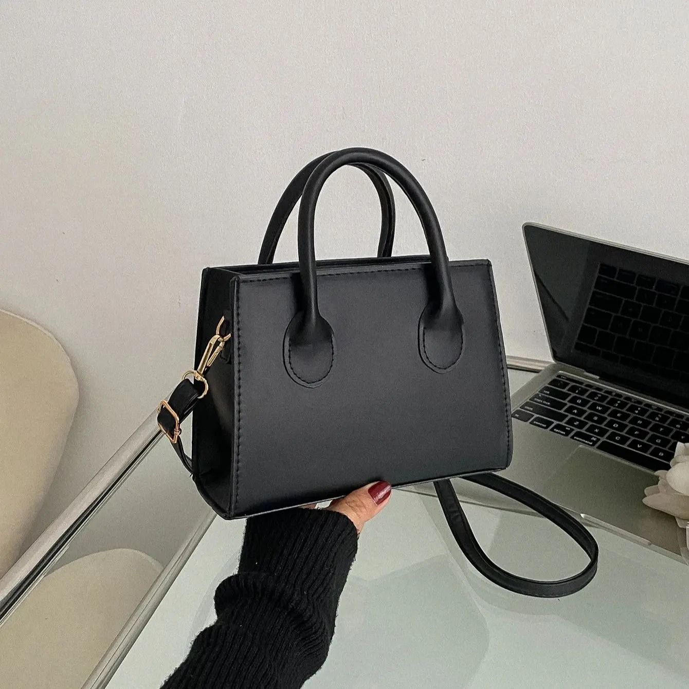PU Leather Crossbody Tote Bag  Elegant Handbag For Women With Large Capacity 7