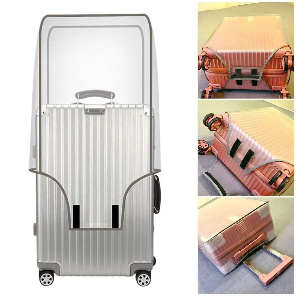 Transparent Travel Luggage Cover  Waterproof Dustproof PVC Suitcase Protector 1