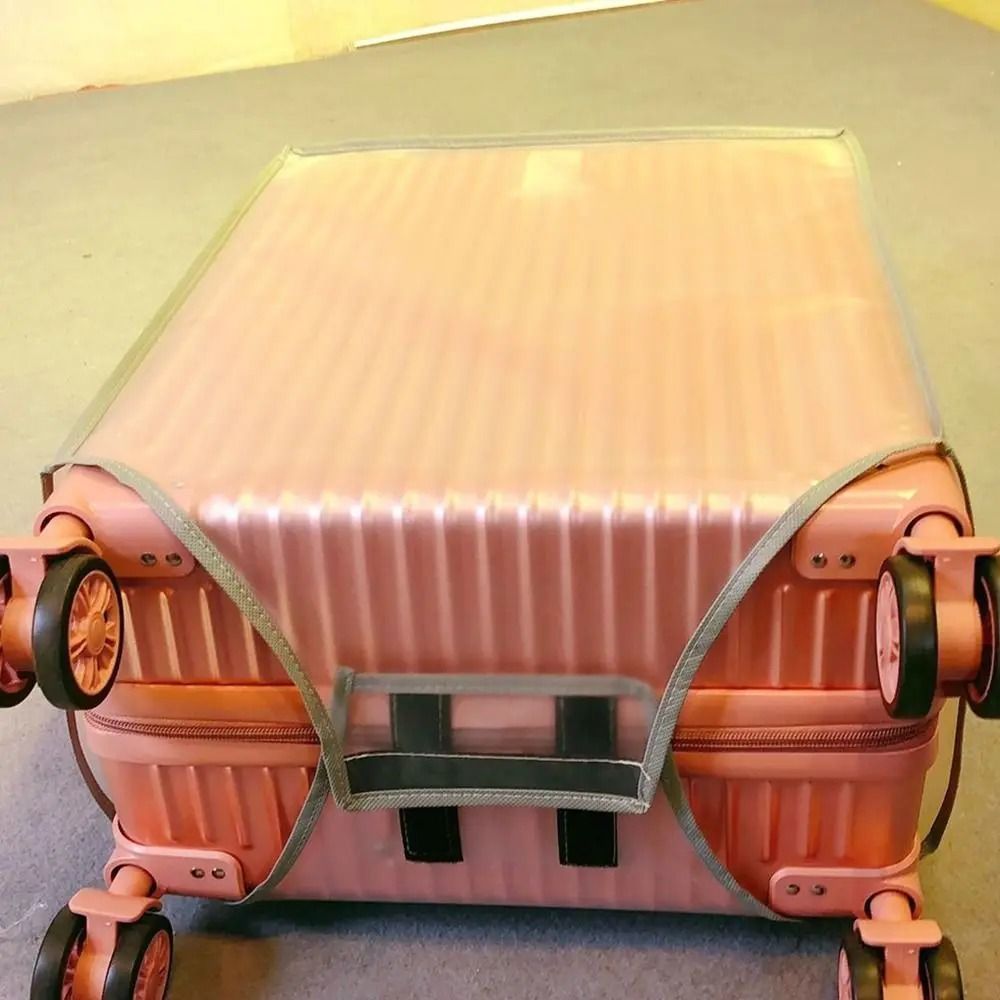 Transparent Travel Luggage Cover  Waterproof Dustproof PVC Suitcase Protector 4