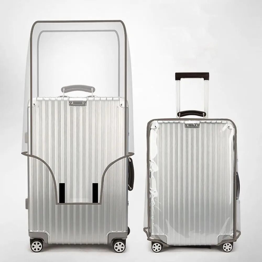 Transparent Travel Luggage Cover  Waterproof Dustproof PVC Suitcase Protector 7