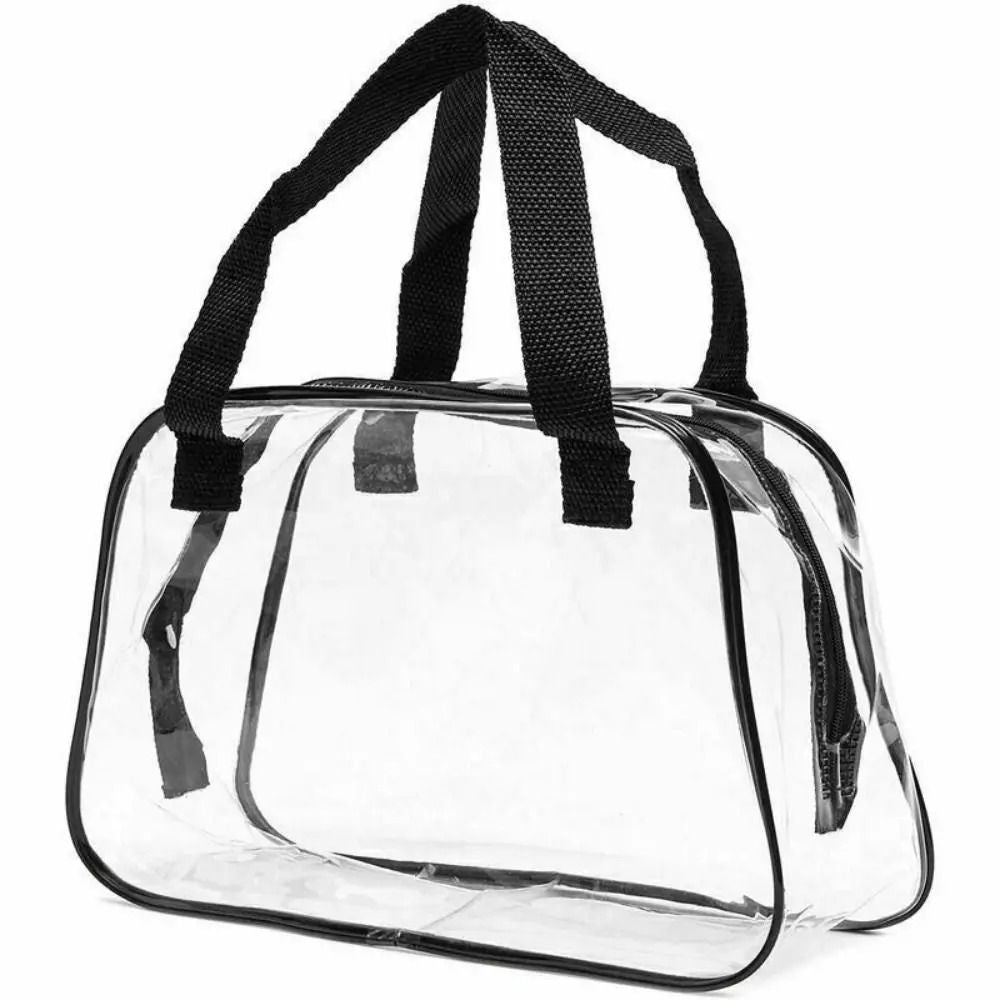 Clear Stadium Approved Tote Bag  Transparent PVC Shoulder Bag For Travel Concerts And Events 1