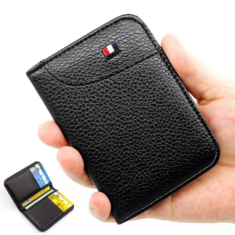 Portable Super Slim PU Leather Card Wallet  Compact Credit Card Holder For Men 1