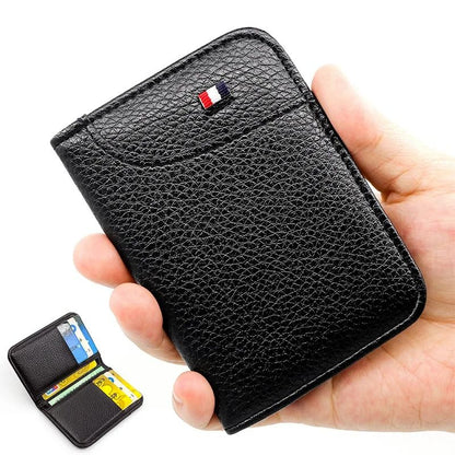 Portable Super Slim PU Leather Card Wallet  Compact Credit Card Holder For Men 1