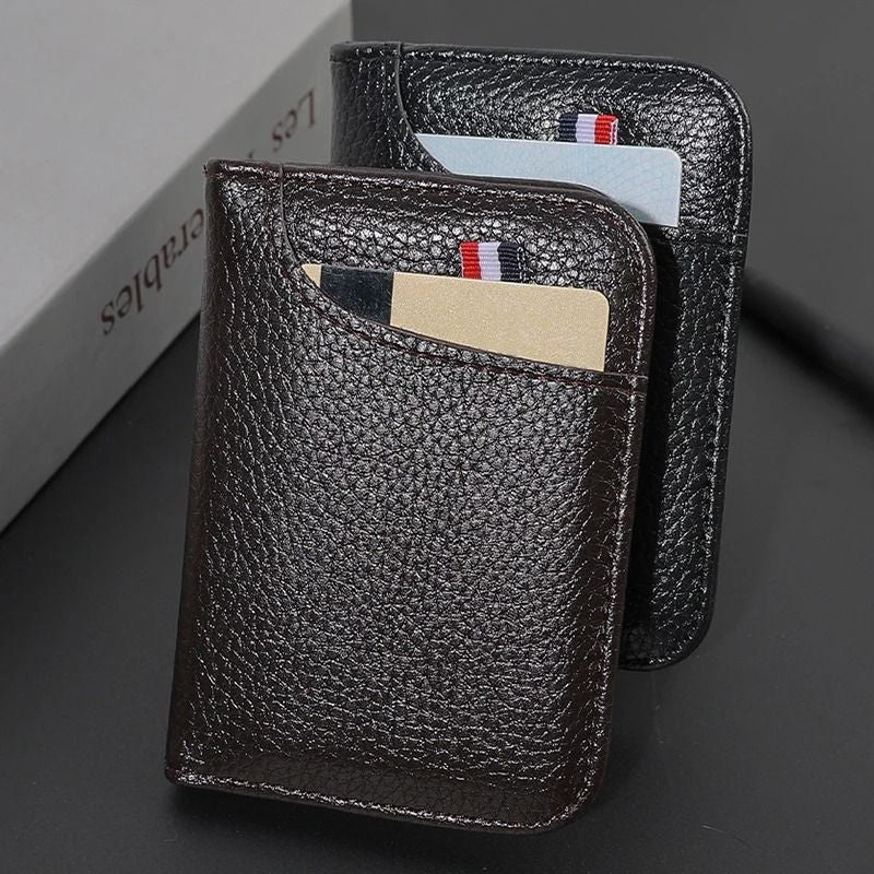 Portable Super Slim PU Leather Card Wallet  Compact Credit Card Holder For Men 3