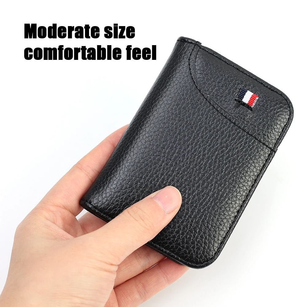 Portable Super Slim PU Leather Card Wallet  Compact Credit Card Holder For Men 6
