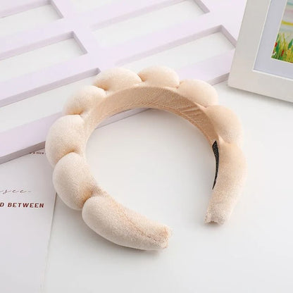 Velvet High Top Braided Hair Band  Soft Padded Headband For Women 11