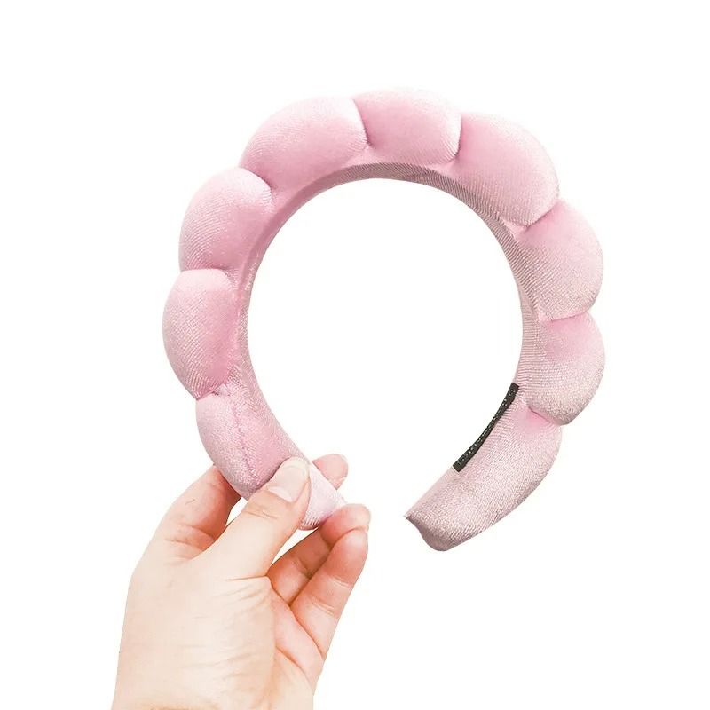 Velvet High Top Braided Hair Band  Soft Padded Headband For Women 1