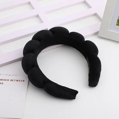 Velvet High Top Braided Hair Band  Soft Padded Headband For Women 7