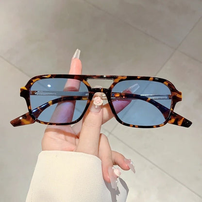 Trendy Square Grey Sunglasses for Women – UV Protection Fashion Shades
