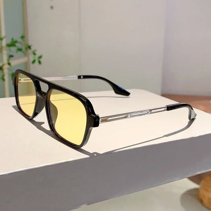 Trendy Square Grey Sunglasses For Women  UV Protection Fashion Shades 9