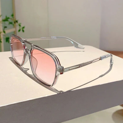Trendy Square Grey Sunglasses For Women  UV Protection Fashion Shades 11