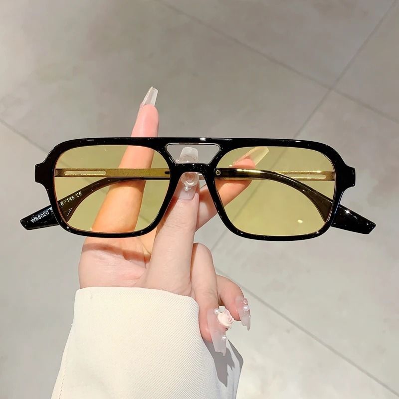 Trendy Square Grey Sunglasses For Women  UV Protection Fashion Shades 2
